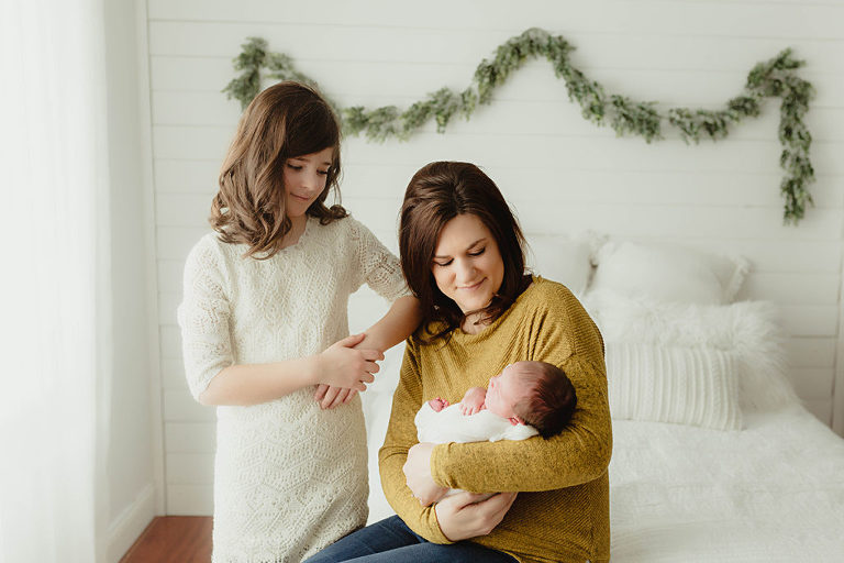 Mom and her daughters