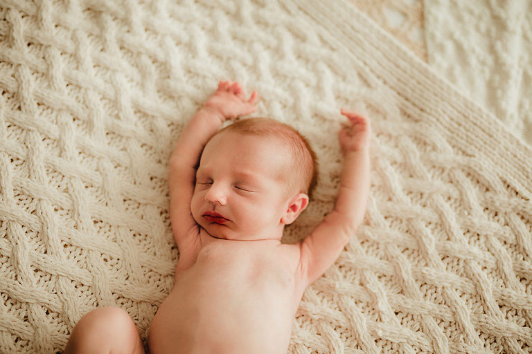 Relaxed newborn photoshoot